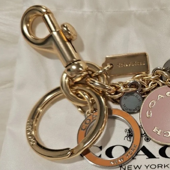 Coach Circles Cluster Bag Charm Keychain - Picture 2 of 4
